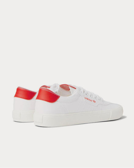 Adidas Love Set Super Leather-Trimmed Canvas  White low top sneakers - 3