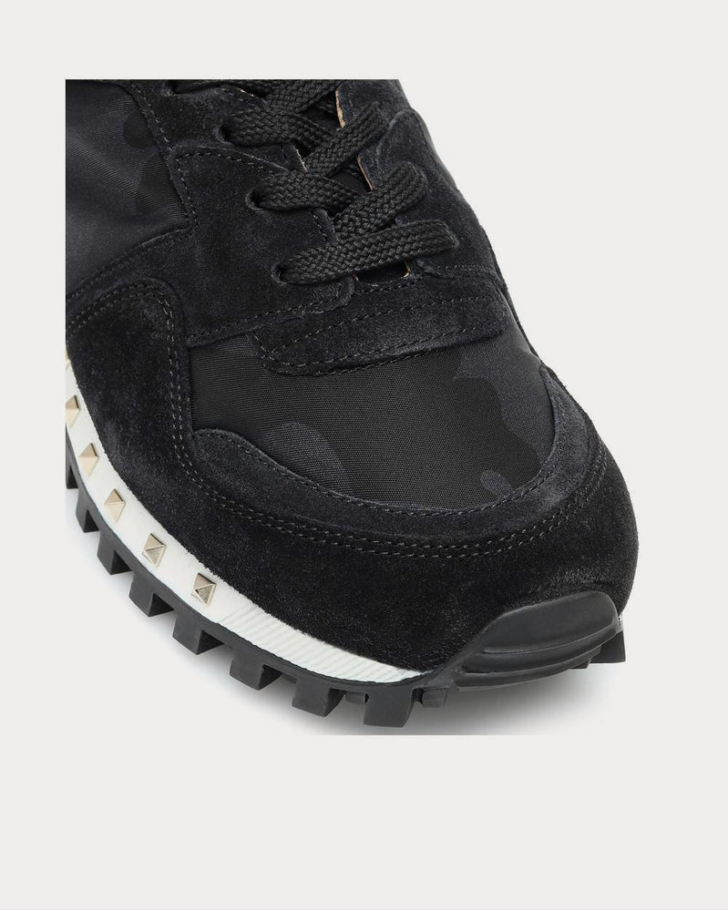 Valentino Valentino Garavani Studded camouflage Nero Low Top Sneakers - 4