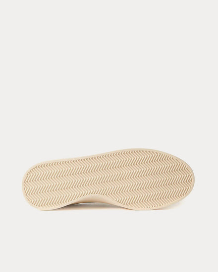 Fear of God Suede-Trimmed Nubuck Light Grey Low Top Sneakers - 3