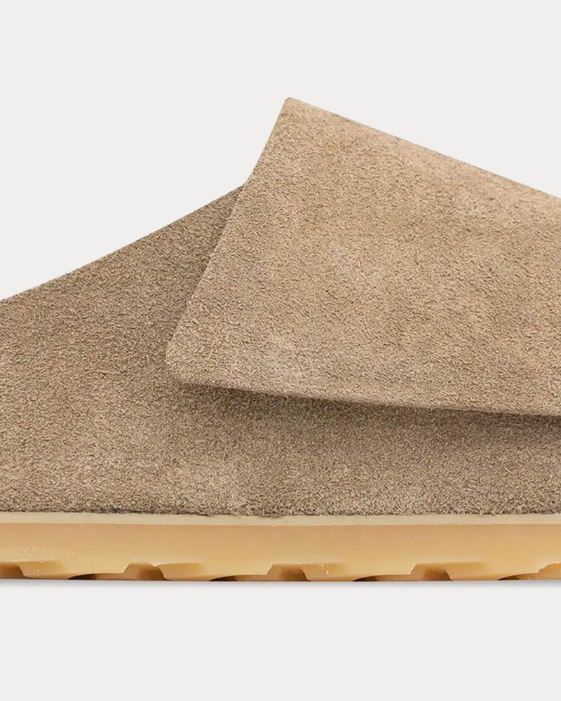 Fear of God x Birkenstock Los Feliz Suede Taupe Slip Ons - 4