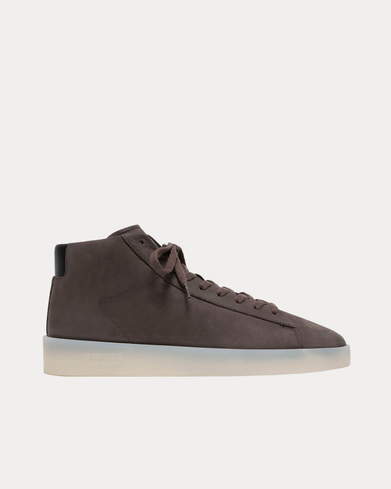 Fear of God ESSENTIALS Tennis Mid Tobacco High Top Sneakers - 1