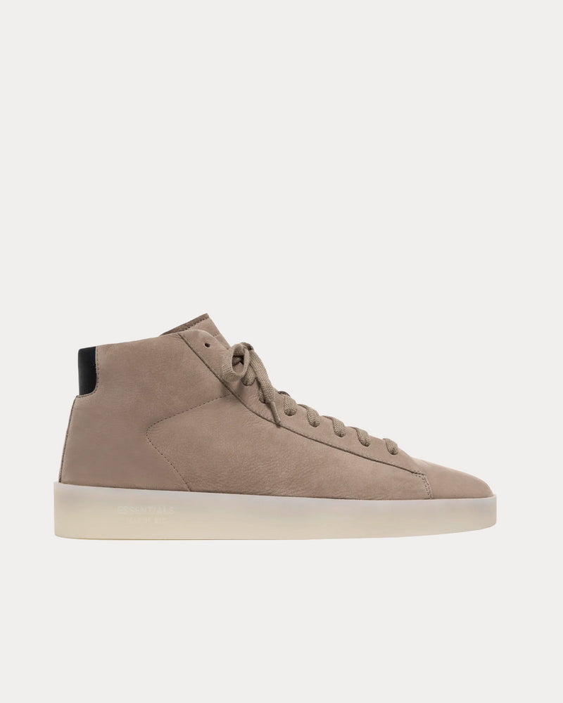 Fear of God ESSENTIALS Tennis Mid Warm Taupe High Top Sneakers - 1