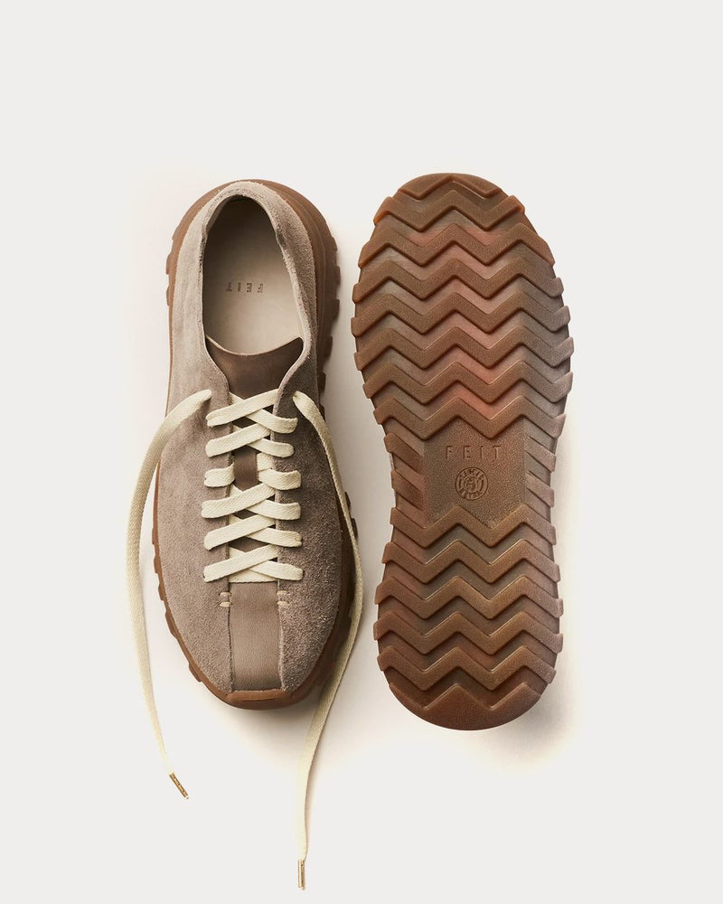 Feit Unisex Latex Walker Grey Low Top Sneakers & Trainers