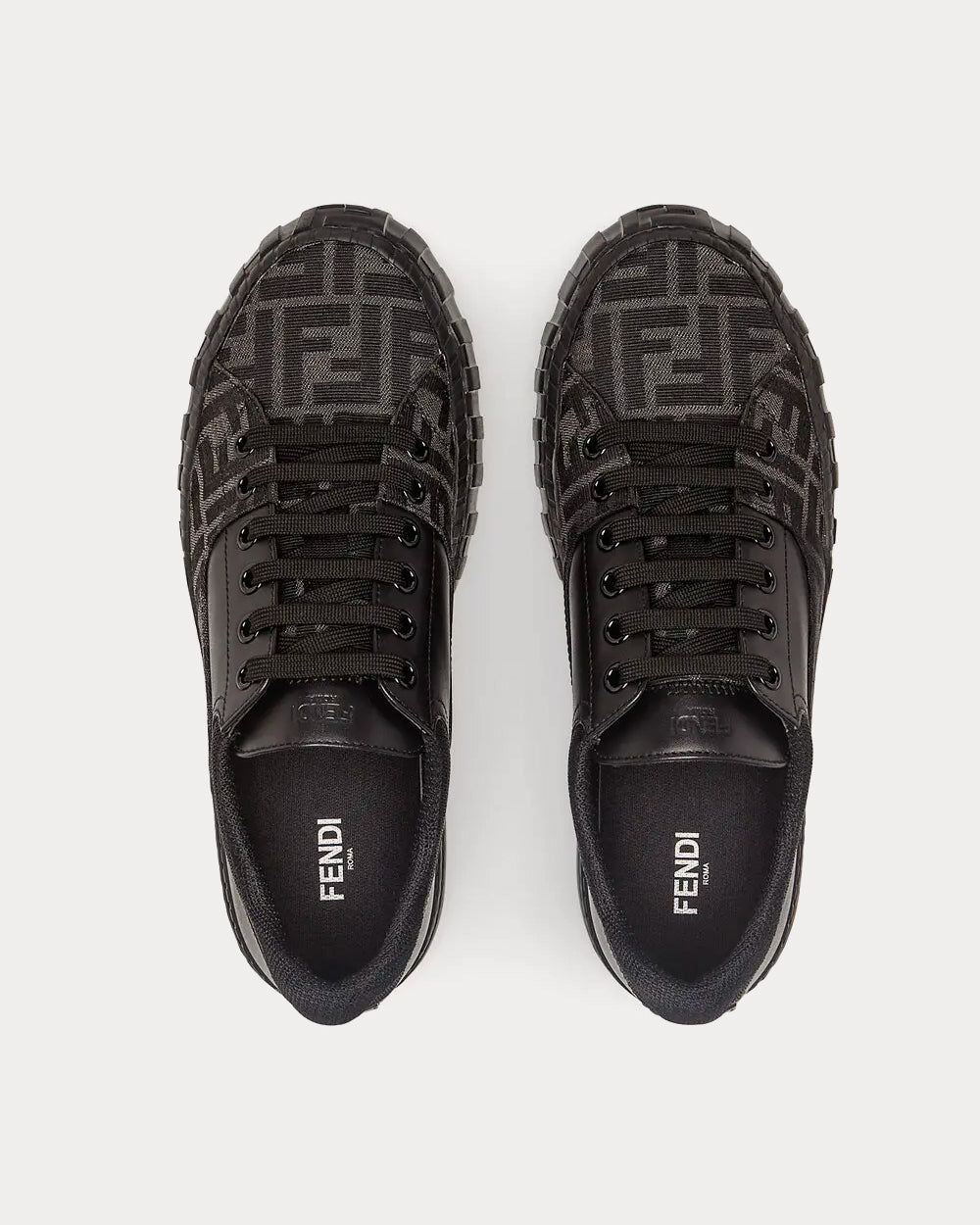 Fendi black fabric sneakers shop