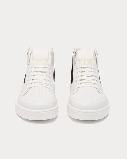Fendi FF Jacquard White High Top Sneakers - 2