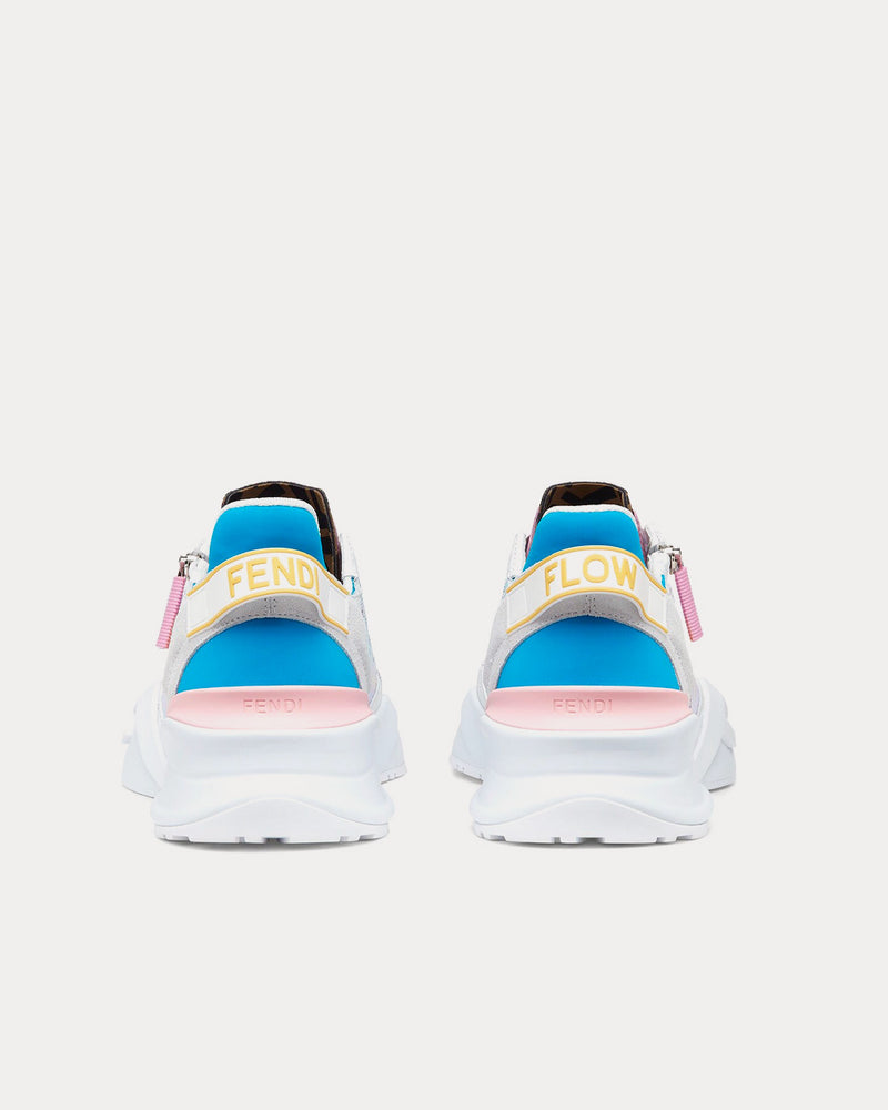 Fendi Flow Fabric Light Blue Low Top Sneakers - 4
