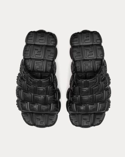 Fendi Cloud Rubber Black Slides - 2