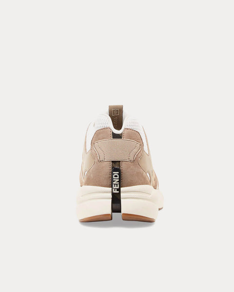 Faster Leather Beige Low Top Sneakers