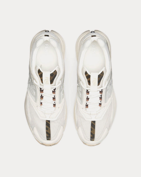 Faster Leather White Low Top Sneakers