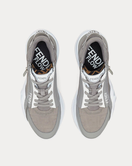 Fendi Flow Fabric Grey Low Top Sneakers - 2