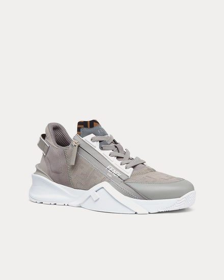 Fendi Flow Fabric Grey Low Top Sneakers - 3