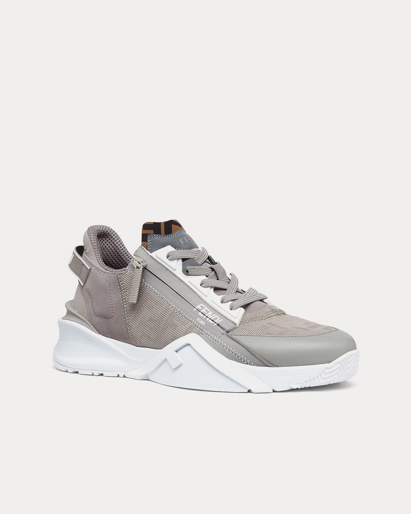 Fendi Flow Fabric Grey Low Top Sneakers - 3