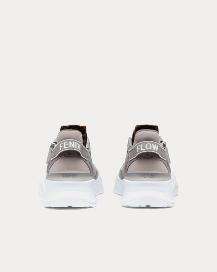 Fendi Flow Fabric Grey Low Top Sneakers - 4