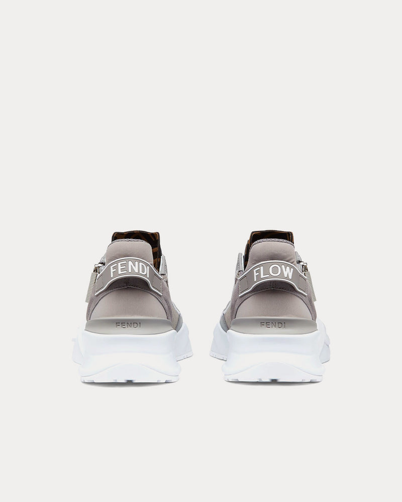 Fendi Flow Fabric Grey Low Top Sneakers - 4