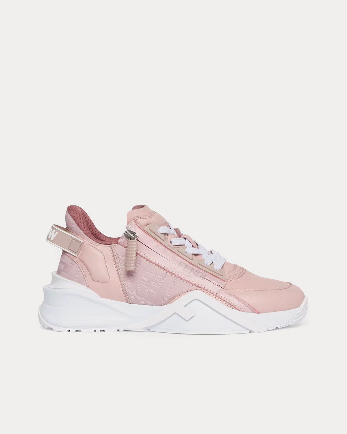 Fendi Women's Flow Leather Pink Low Top Sneakers \u0026 Trainers