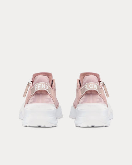 Fendi Flow Leather Pink Low Top Sneakers - 4