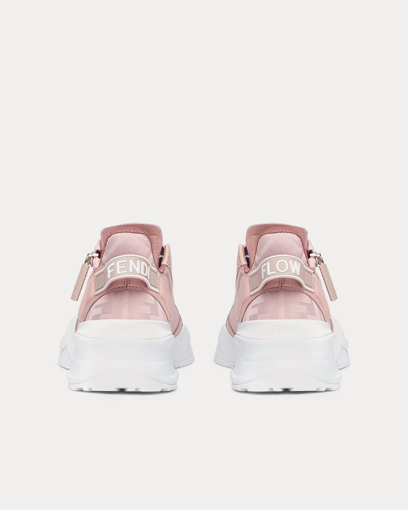 Fendi Flow Leather Pink Low Top Sneakers - 4