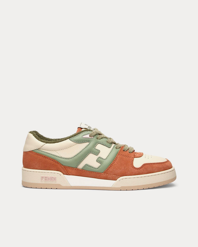 Fendi Match Suede Amaranth Low Top Sneakers - 1