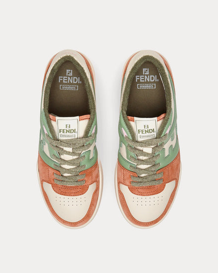 Fendi Match Suede Amaranth Low Top Sneakers - 2