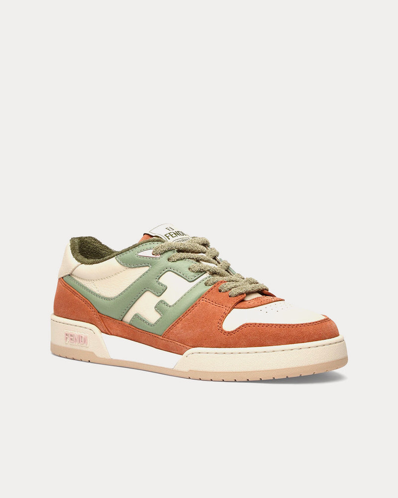 Fendi Match Suede Amaranth Low Top Sneakers - 3