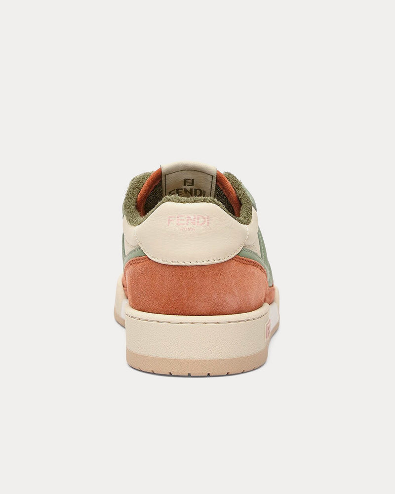 Fendi Match Suede Amaranth Low Top Sneakers - 4