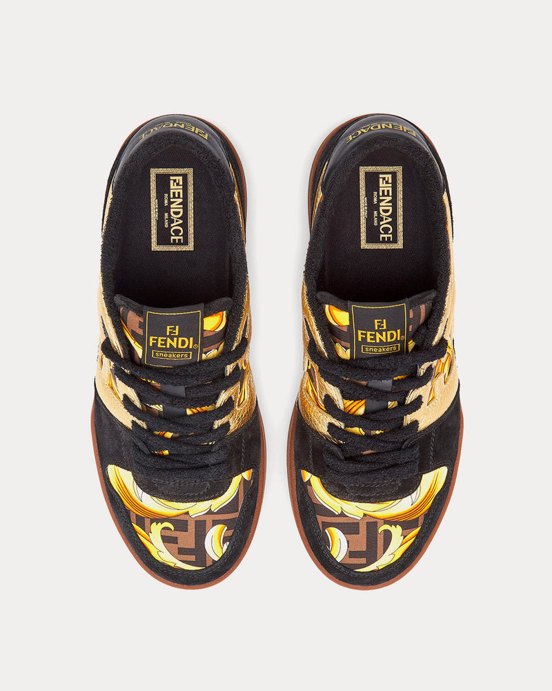 Fendi Match Fendace Black Low Top Sneakers - 2