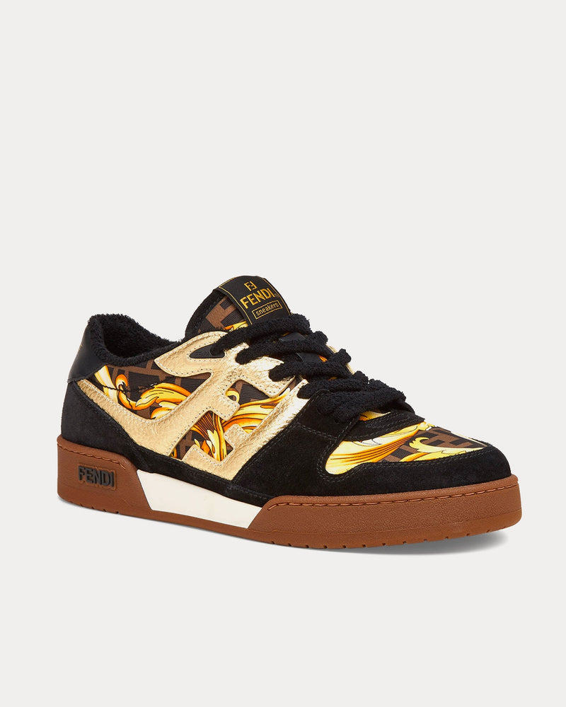 Fendi Match Fendace Black Low Top Sneakers - 3