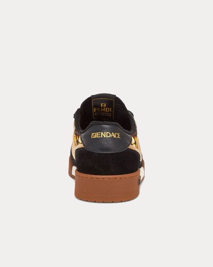 Fendi Match Fendace Black Low Top Sneakers - 4