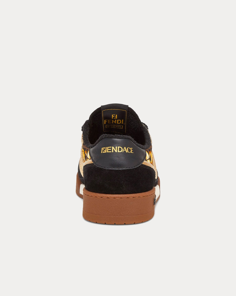 Fendi Match Fendace Black Low Top Sneakers - 4