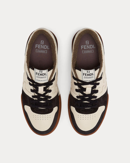 Fendi Match Suede Black Low Top Sneakers - 2