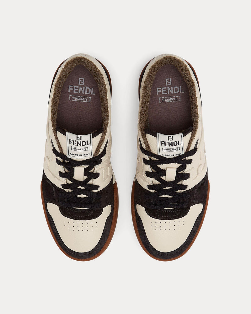 Fendi Match Suede Black Low Top Sneakers - 2