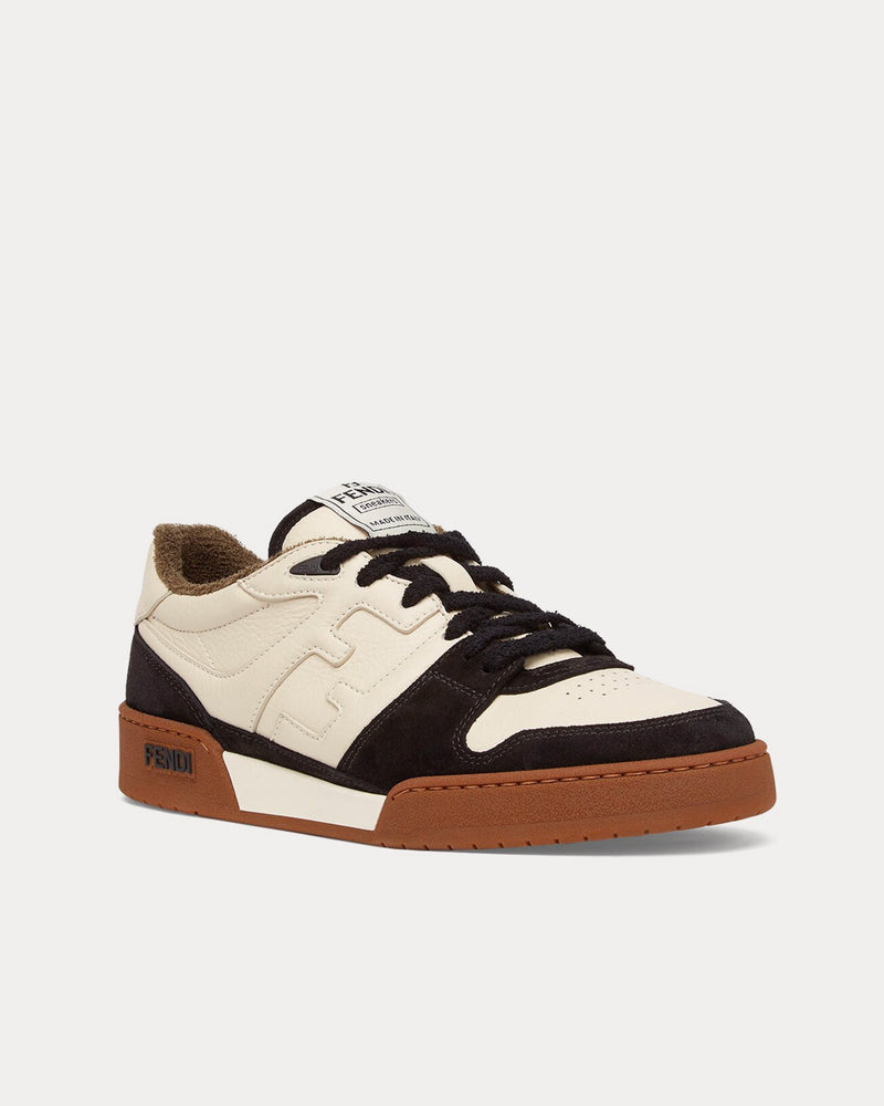 Fendi Match Suede Black Low Top Sneakers - 3