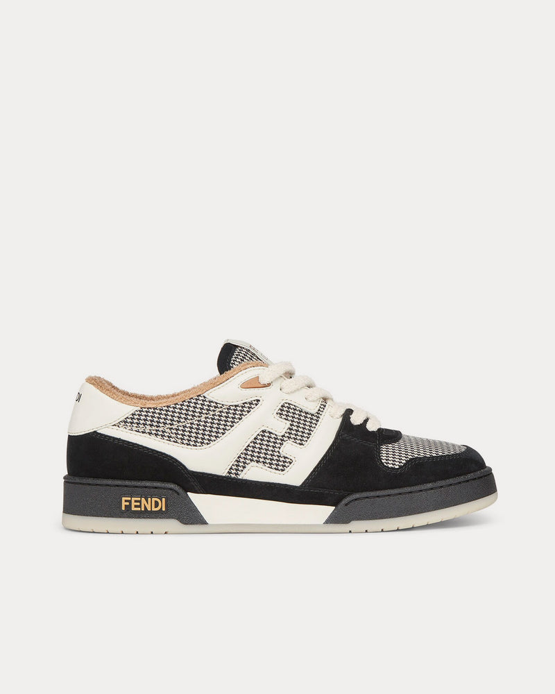 Fendi Match Suede Black Low Top Sneakers - 1