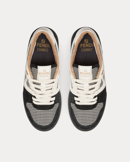 Fendi Match Suede Black Low Top Sneakers - 2