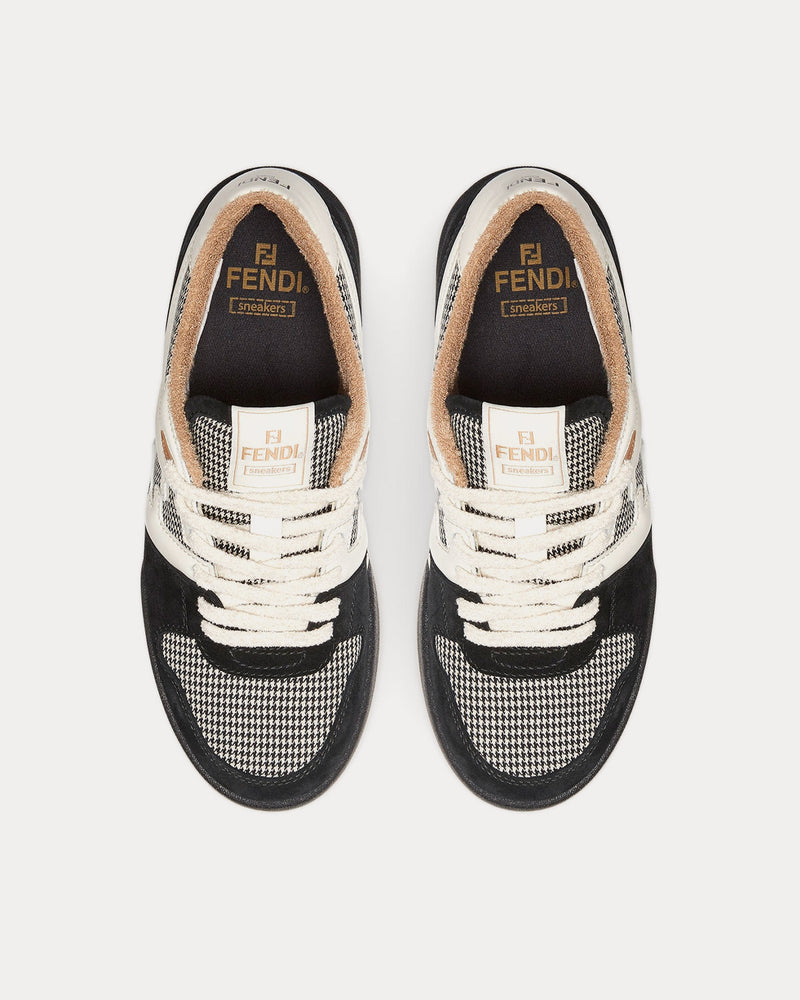 Fendi Match Suede Black Low Top Sneakers - 2