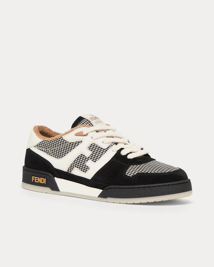 Fendi Match Suede Black Low Top Sneakers - 3