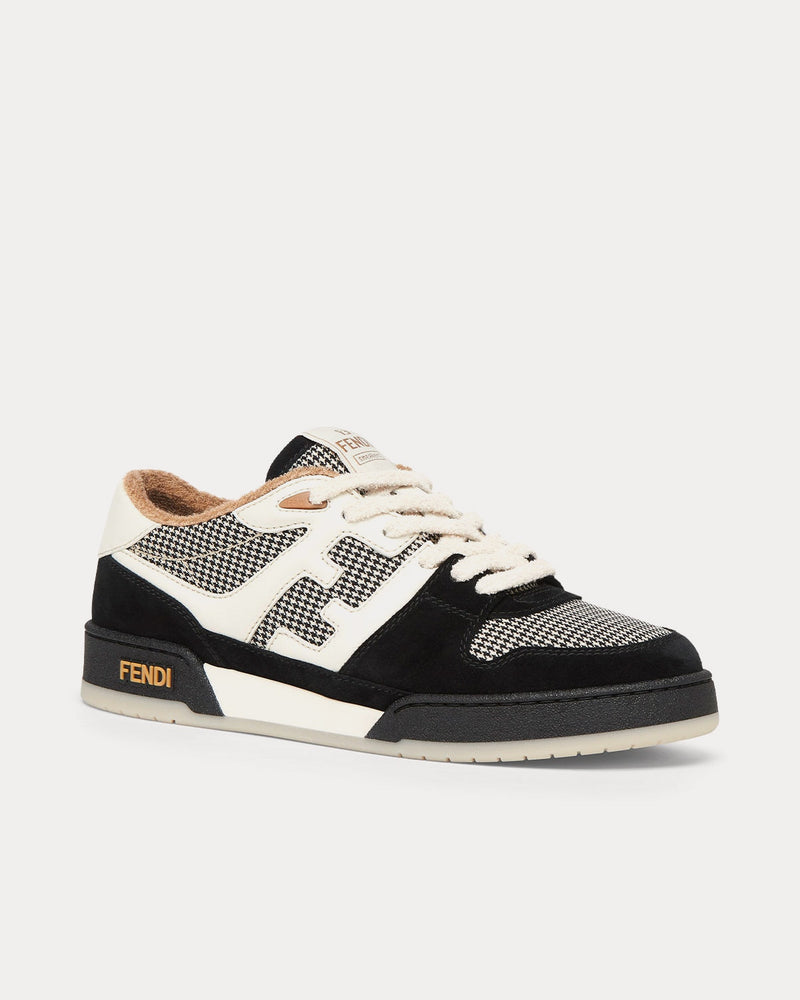 Fendi Match Suede Black Low Top Sneakers - 3