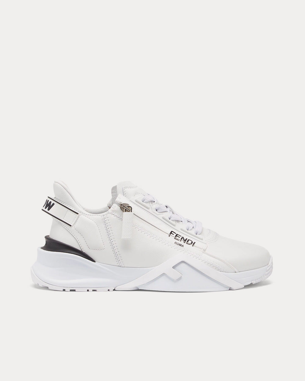 Fendi Flow Leather White Low Top Sneakers - Sneak in Peace