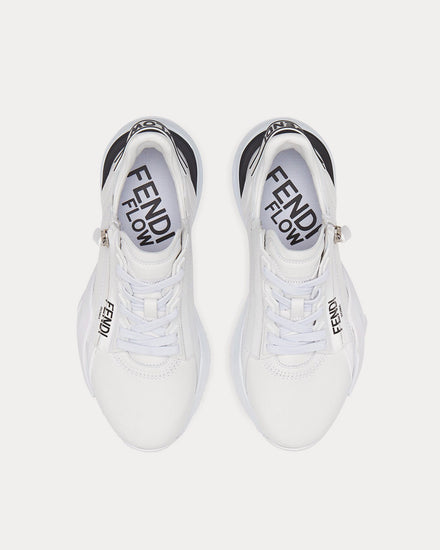 Fendi Flow Leather White Low Top Sneakers - 2