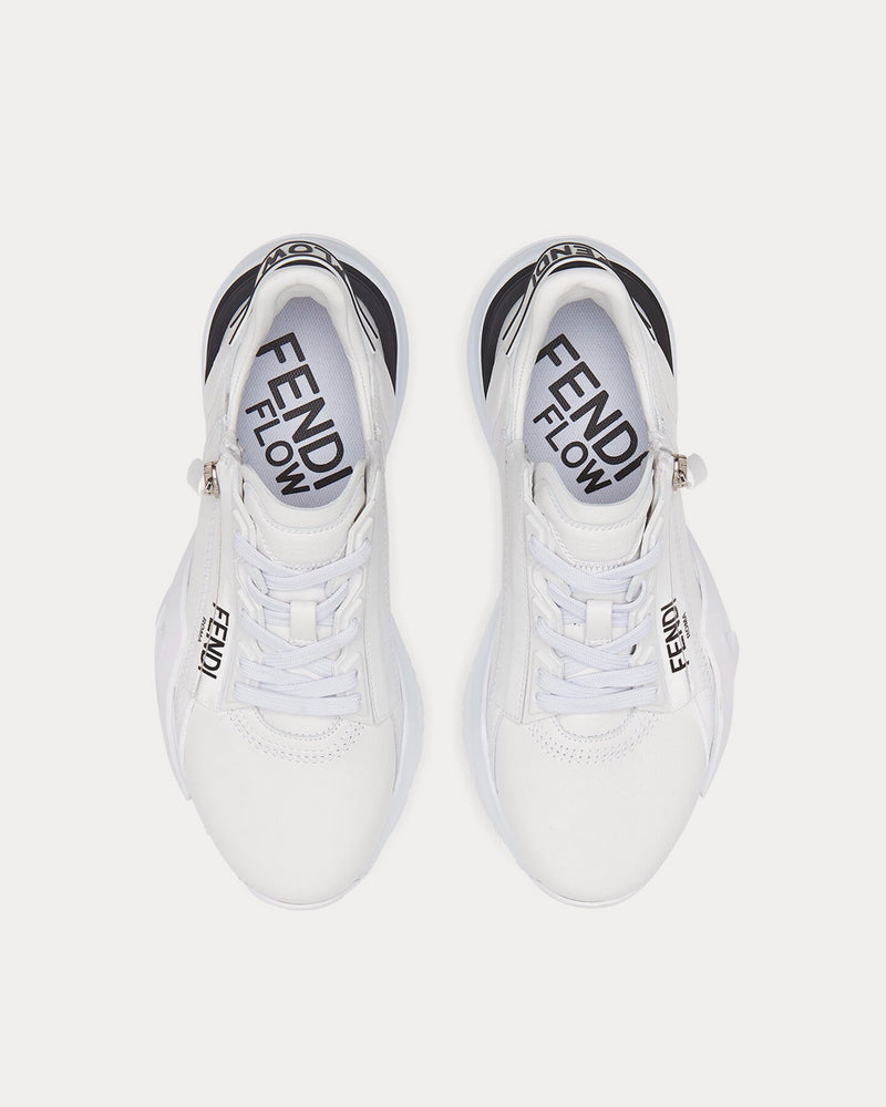 Fendi Flow Leather White Low Top Sneakers - 2