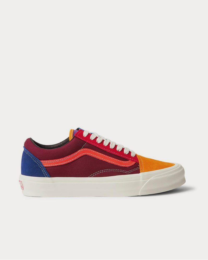 Vans UA OG Old Skool LX Leather-Trimmed Canvas and Suede  Multi low top sneakers - 1