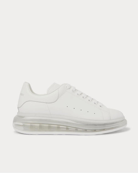 McQueen Exaggerated-Sole Leather  White low top sneakers - 1