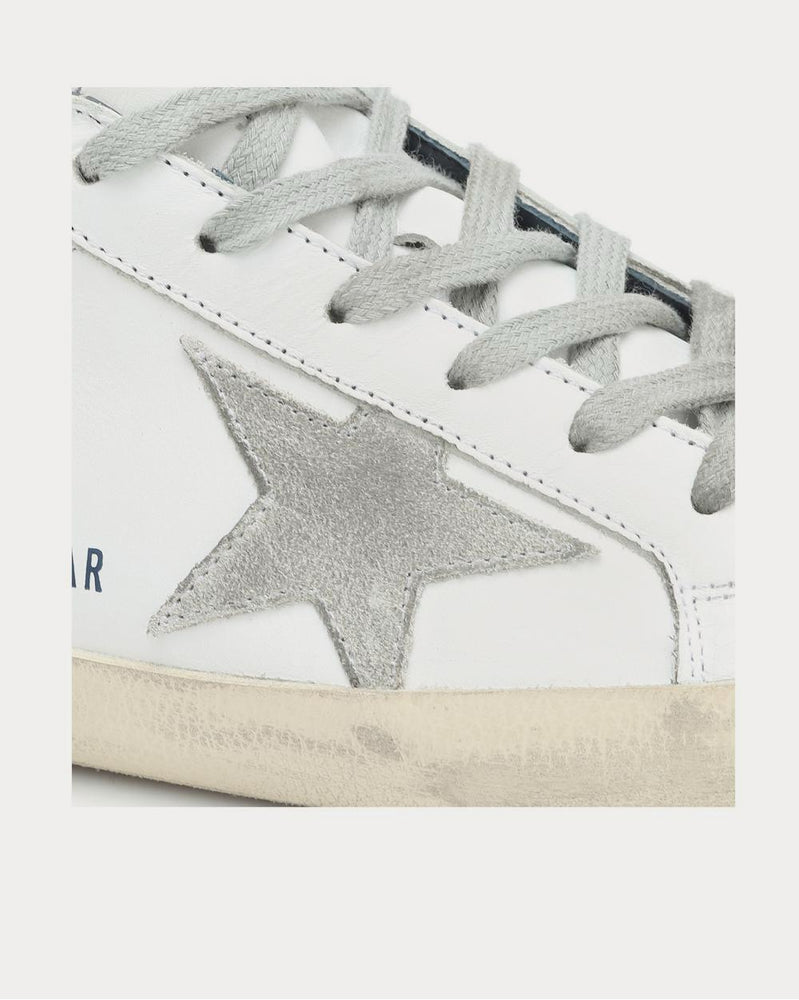 Golden Goose Superstar leather White Blue Low Top Sneakers - 4