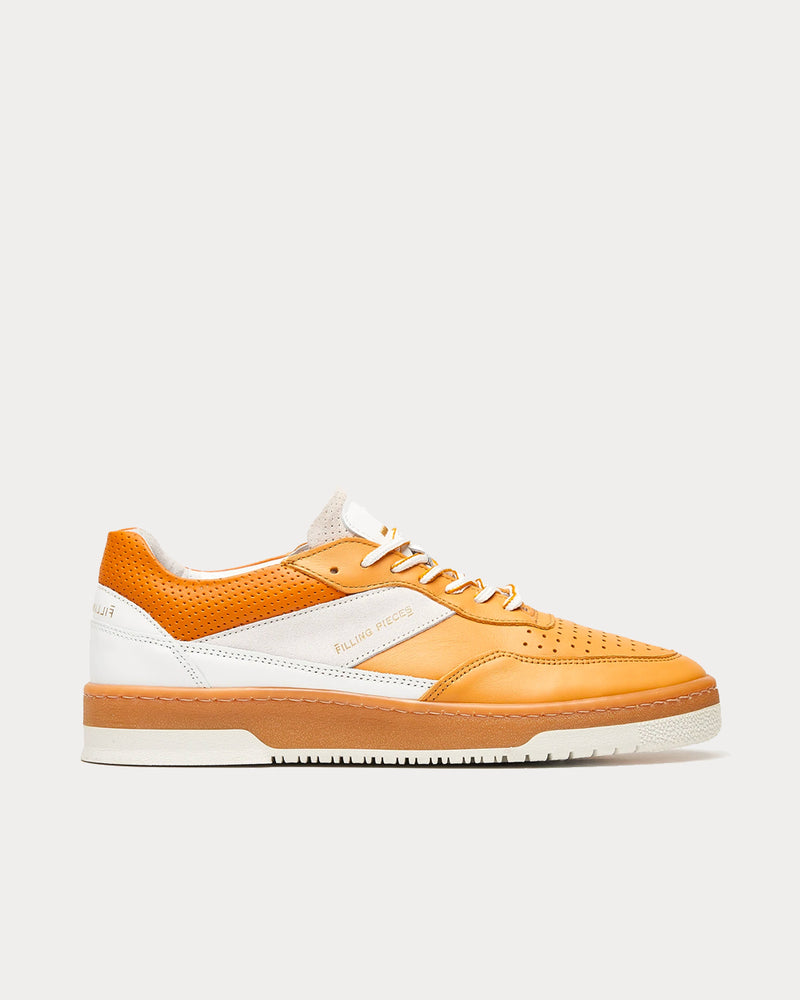 Filling Pieces Ace Spin Mustard / White Low Top Sneakers - 1
