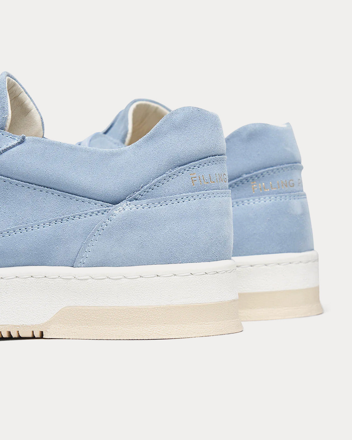 Filling Pieces - Ace Suede Sky Blue Low Top Sneakers