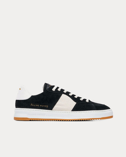 Filling Pieces Court Strata Black Low Top Sneakers - 1