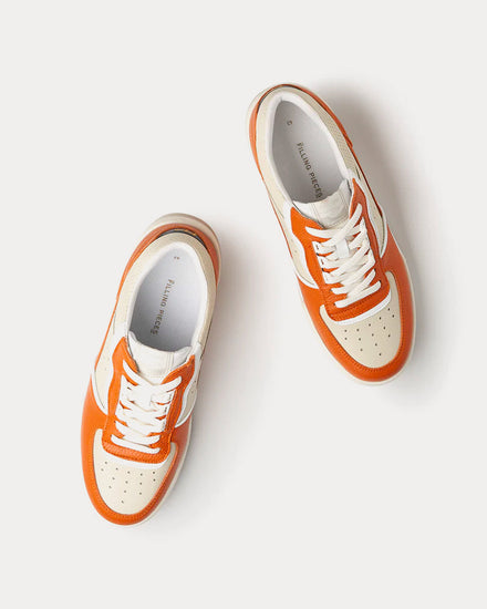 Filling Pieces Curb Line Orange Low Top Sneakers - 2