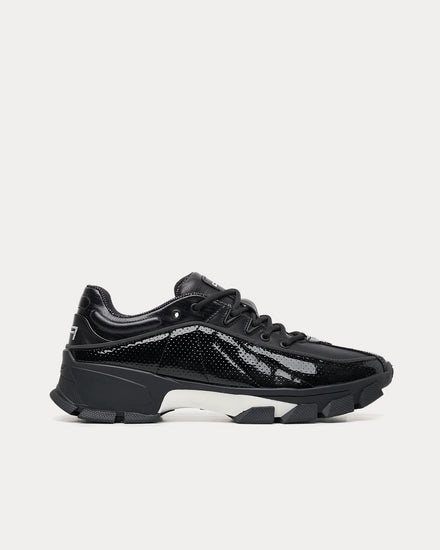 Filling Pieces Pace Radar Patent Black Low Top Sneakers - 1