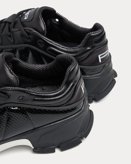 Filling Pieces Pace Radar Patent Black Low Top Sneakers - 2