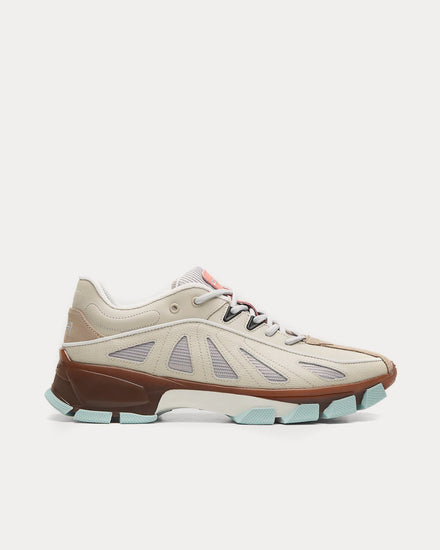 Filling Pieces Pace Radar Beige / Brown / Blue Low Top Sneakers - 1